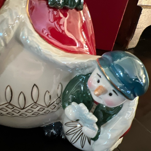 Waterford Heirloom snowman cookie jar EUC - Picture 4 of 12